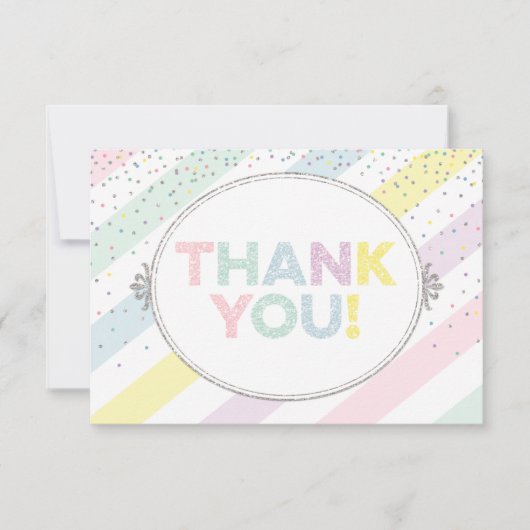 男女兼用ベビースプリンクサンキューカード サンキューカード (正面)
