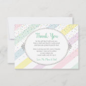 男女兼用ベビースプリンクサンキューカード サンキューカード (裏面)