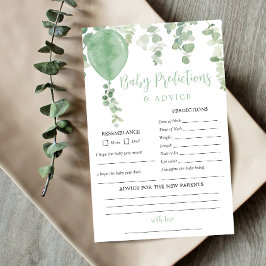 男女兼用ベビー予測アドバイスカード