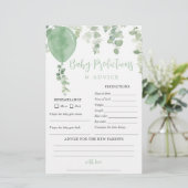 男女兼用ベビー予測アドバイスカード (スタンド正面)