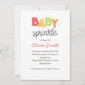 男女兼用ベビー散布招待状 招待状 (正面)