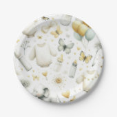 男女兼用ベビー（黄色） ペーパープレート (正面)