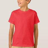 男女兼用ベーシック赤Tシャツ Tシャツ (正面)