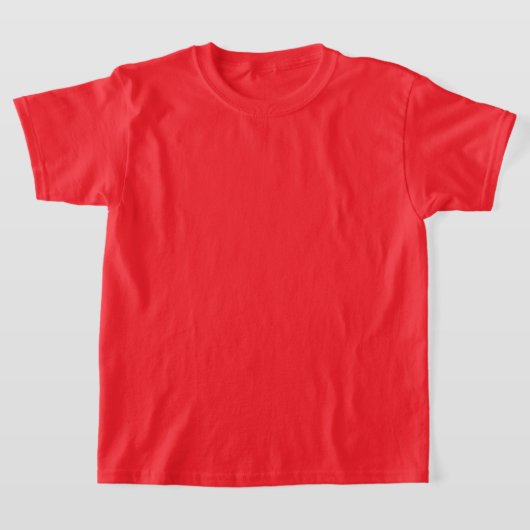 男女兼用ベーシック赤Tシャツ Tシャツ (レイダウン)