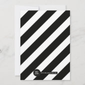 男女兼用ボディスーツ赤ちゃんシャワー招待状 (裏面)