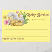 男女兼用ママとベビーかわいいアドバイスの言葉 チラシ (正面)