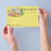 男女兼用ママとベビーかわいいアドバイスの言葉 チラシ (ハンドル)