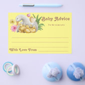 男女兼用ママとベビーかわいいアドバイスの言葉 チラシ (シングル)