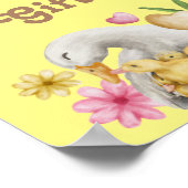 男女兼用ママとベビーかわいいカード&ギフト ポスター (角)