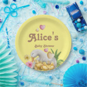 男女兼用ママとベビーかわいい赤ちゃんシャワー ペーパープレート (パーティー)