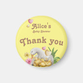 男女兼用ママとベビーかわいい赤ちゃんシャワー マグネット (正面)