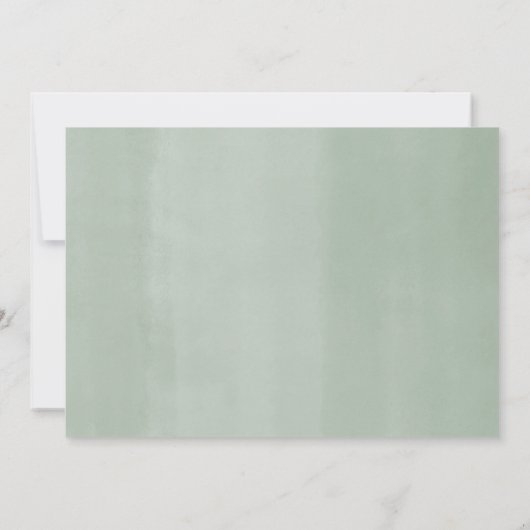 男女兼用ユーカリかわいいサファリベイビーシャワー 招待状 (裏面)