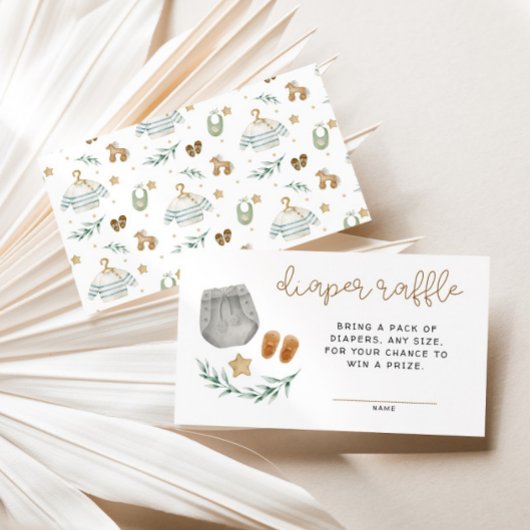 男女兼用ヴィンテージおもちゃおむつラッフル エンクロージャーカード
