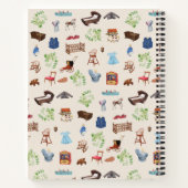 男女兼用ヴィンテージおもちゃ赤ちゃんシャワーギフトリスト ノートブック (裏面)