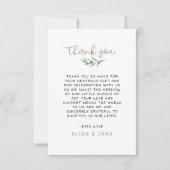 男女兼用ヴィンテージおもちゃ赤ちゃんシャワー サンキューカード (正面)