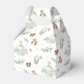 男女兼用ヴィンテージおもちゃ赤ちゃんシャワー フェイバーボックス (裏面サイド)