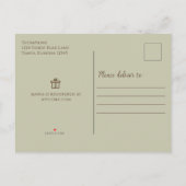 男女兼用ヴィンテージクラシック子供部屋テディベア 案内ポストカード (裏面)