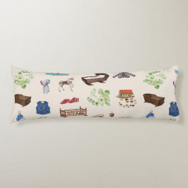 男女兼用ヴィンテージベビー子供部屋玩具パターン ボディピロー