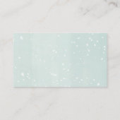 男女兼用冬の赤ちゃんシャワーおむつラッフル エンクロージャーカード (裏面)