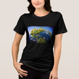 男女兼用半袖の「野菜の地球」Tシャツ トライブレンドTシャツ