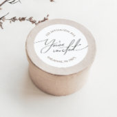 男女兼用差出人住所封筒用シール ラウンドシール