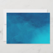 男女兼用恐竜プールパーティー誕生日 サンキューカード (裏面)