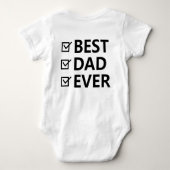 「男女兼用父の日」の子ども ベビーボディスーツ (裏面)