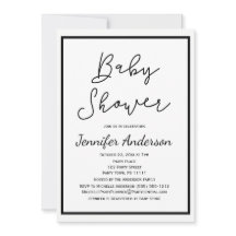 男女兼用白黒ベビーシャワー