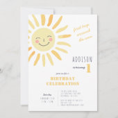 男女兼用誕生日 招待状 (正面)