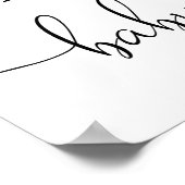 男女兼用象の赤ちゃんシャワー歓迎サイン ポスター (角)