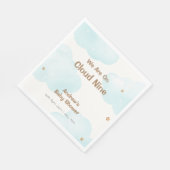 男女兼用雲九星赤ちゃんシャワー スタンダードランチョンナプキン (角)