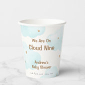 男女兼用雲九星赤ちゃんシャワー 紙コップ (正面)