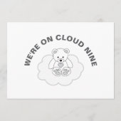 男女兼用雲9ベビーシャワーテディベア アドバイスカード (裏面)