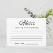 男女兼用雲9ベビーシャワーテディベア アドバイスカード (スタンド正面)