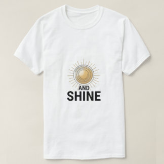 男女兼用 サンライズ タイポグラフィ グラフィックTシャツ Tシャツ