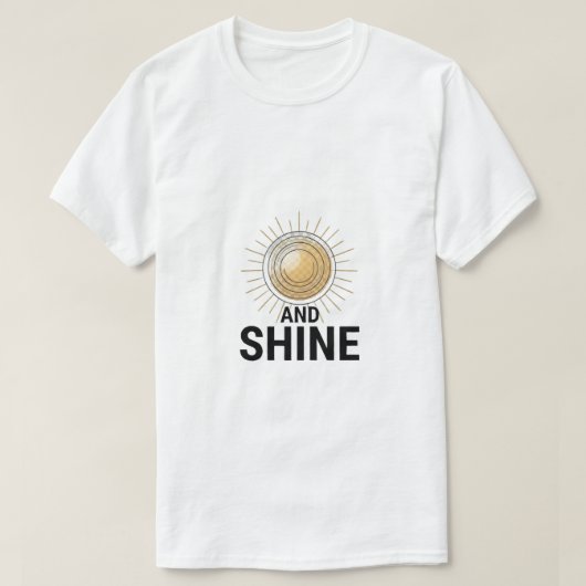 男女兼用 サンライズ タイポグラフィ グラフィックTシャツ Tシャツ (デザイン正面)