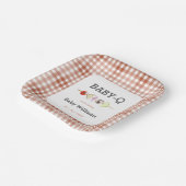 男女兼用 BabyQ BBQ ベビーシャワー ペーパープレート (傾斜あり)