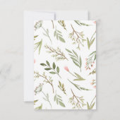 男女兼用 | Boho Baby Shower Guessing Game 招待状 (裏面)