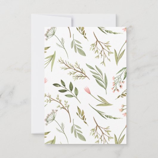 男女兼用 | Boho Baby Shower Guessing Game 招待状 (裏面)