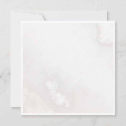 男女兼用On Cloud Nine Baby Shower 招待状 (裏面)