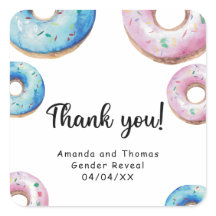 男女別の水感謝してい色ドーナツ