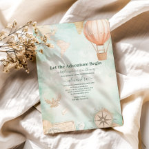 男女別の赤ちゃんシャワーを待つ水彩アドベンチャー