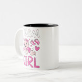 男女別リビールチームの女の子パーティーセット ツートーンマグカップ (正面左)