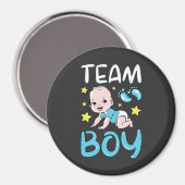 男女別リビールチーム少年パーティーセットサークル マグネット (正面/裏面)