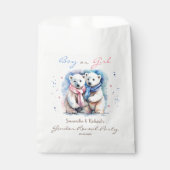 男女別リビールボーイまたは女子ベビークマ冬 フェイバーバッグ (正面)