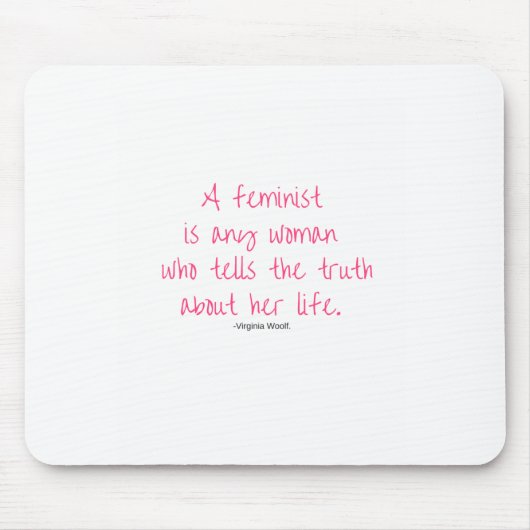 男女同権主義のマウスパッド マウスパッド (正面)