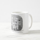 男女同権主義のマグ コーヒーマグカップ (正面右)