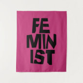 男女同権主義の女性のメスの女の子の追随的で等しい女性 タペストリー (正面)