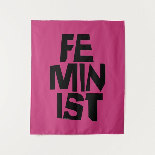 男女同権主義の女性のメスの女の子の追随的で等しい女性 タペストリー (正面)