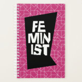 男女同権主義の女性のメスの女の子の追随的で等しい女性 プランナー手帳 (正面)